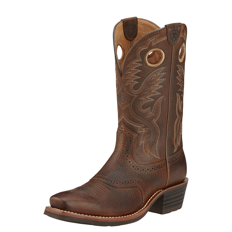 Ariat Heritage Roughstock - Miesten TummanRuskea Bootsit ( OMTUBZ-019 )